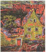 Ernst Ludwig Kirchner Green house Sweden oil painting artist